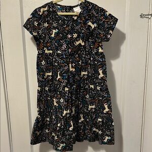 Hanna Andersson White and Gold Raglan Sundress